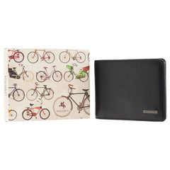 Компактный трехцветный мужской кошелек Visconti FN71 BLK/BL/GRN