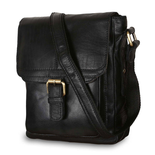 Небольшая мужская сумка на плечо Ashwood G31 BLACK