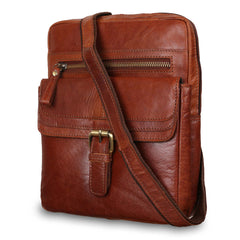 Чоловіча сумка на плече Ashwood G33 HONEY (руда)