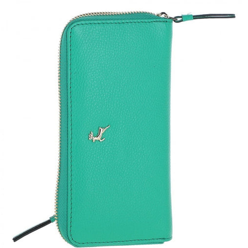 Женский кошелек клатч ASHWOOD J51 GUMDROP-GREEN (Бирюзовый)