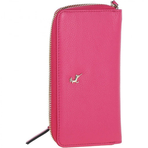 Женский кошелек клатч ASHWOOD J51 RASPBERRY-SORBET (Ягодный)