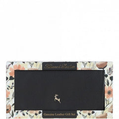 Женский кошелек на кнопке ASHWOOD J56 BLACK