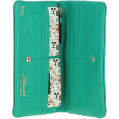Женский кошелек на кнопке ASHWOOD J56 GUMDROP-GREEN (Бирюзовый)