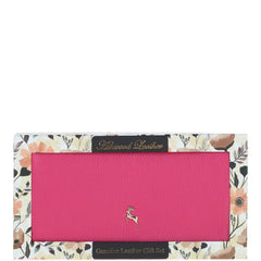 Женский кошелек на кнопке ASHWOOD J56 RASPBERRY-SORBET (Ягодный)