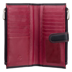 Женский черно-красный кошелек Visconti CD23 Jade (black/red) - Visconti