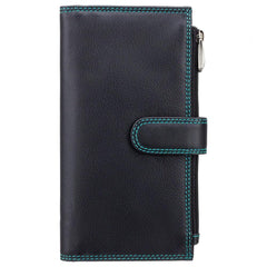 Женский черно-бирюзовый кошелек Visconti CD23 Jade (Black/Aqua) - Visconti