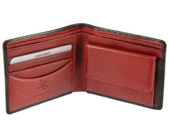 Черно-красный мужской кошелек без застежки Visconti TR30 Raffle (Black/Red) -  Visconti