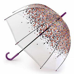 Парасолька-тростина жіноча Fulton L042 Birdcage-2 Hippie Scatter (Різнобарвні незабудки)