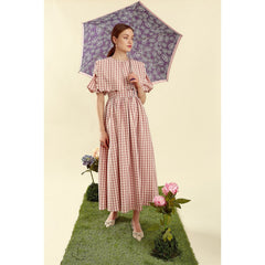 Зонт женский Fulton L926 Curio-2 UV Sketchy Rose (Эскиз Розы)