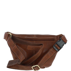 Коричнева сумка на пояс (бананка) Ashwood M54 (Cognat)