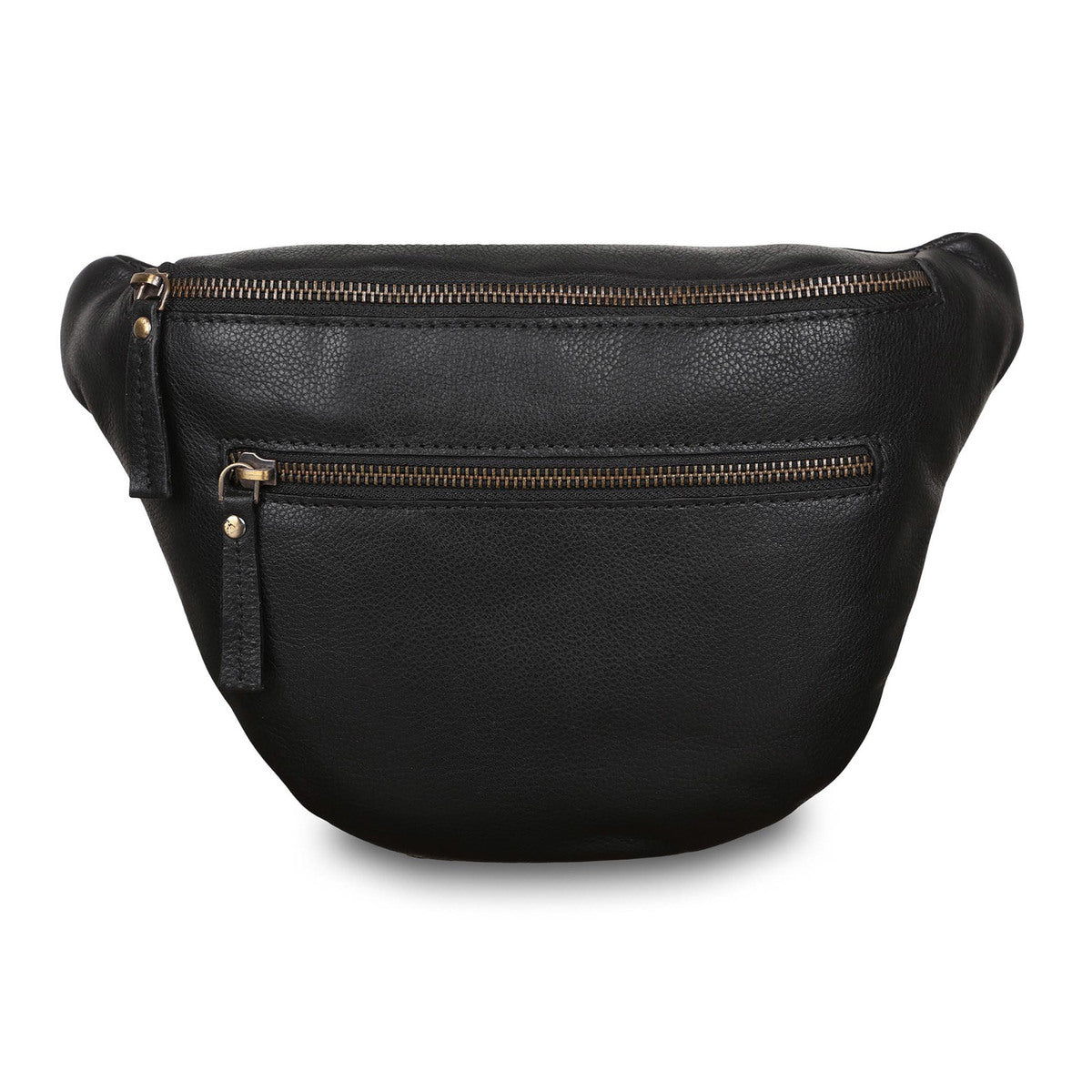 Чорна сумка на пояс (бананка) Ashwood M54 Black (Чорна)