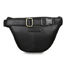 Чорна сумка на пояс (бананка) Ashwood M54 Black (Чорна)