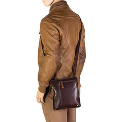 Светло-коричневая мужская сумка на плечо Visconti ML20 Roy (Tan) - гладкая кожа -  Visconti