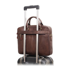Мужская сумка для ноутбука 13' Visconti ML34 Victor коричневая (Brown) -  Visconti