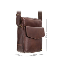 Мужская сумка на плечо Visconti ML36 - Vesper A5 (Brown) - Visconti