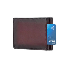 Темно-бордовий чоловічий гаманець Visconti MT92 B/BURGUNDY з монетницею
