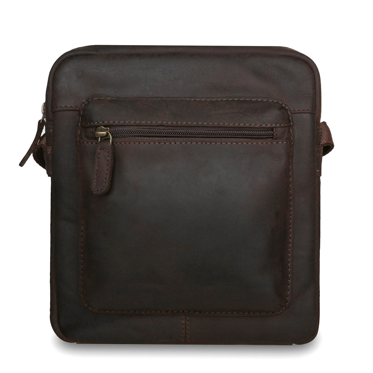 Коричневая мужская сумка на плечо  Ashwood Patty Brown