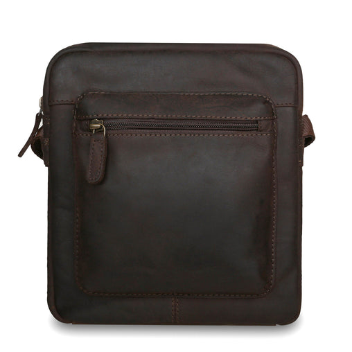 Коричнева чоловіча сумка на плече Ashwood Patty Brown