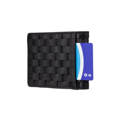 Черный винтажный мужской кошелек без монетницы Visconti PT105 Sergio (Black)