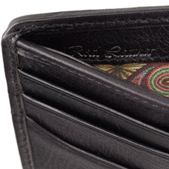 Черный винтажный мужской кошелек Visconti PT107 Sergio (Black)