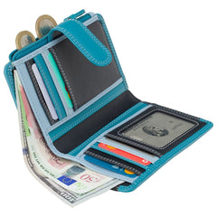 Синий женский кошелек Visconti RB97 BLUE MULTI