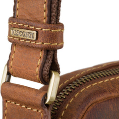 Невелика чоловіча сумка Visconti TC68 - Riley (Havana Tan)