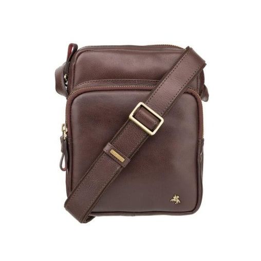 Невелика чоловіча сумка Visconti ML40 - Riley (Brown)