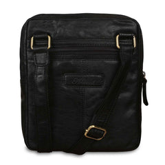 Чоловіча сумка на плече Ashwood G33 Black (чорна)