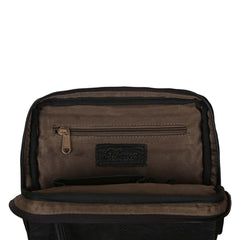 Чоловіча сумка на плече Ashwood G33 Black (чорна)