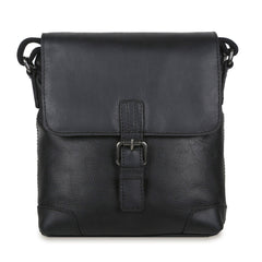 Чорна чоловіча сумка на плече Ashwood JACK BLACK