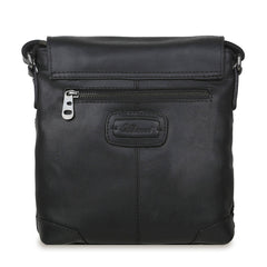 Чорна чоловіча сумка на плече Ashwood JACK BLACK