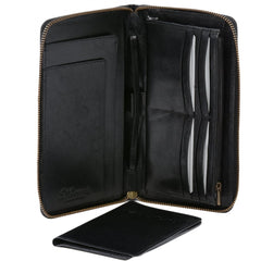 Мужской клатч (тревелер) Ashwood TW01 Black (Черный)