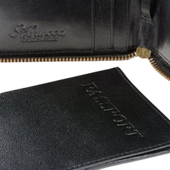 Мужской клатч (тревелер) Ashwood TW01 Black (Черный)