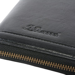 Мужской клатч (тревелер) Ashwood TW01 Black (Черный)