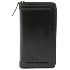 Мужской клатч (тревелер) Ashwood TW01 Black (Черный)