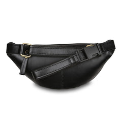 Жіноча чорна сумка на пояс (бананка) Ashwood V32 Black (Чорний)