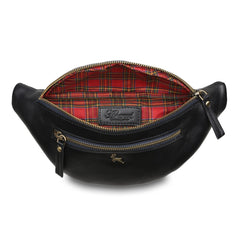 Жіноча синя сумка на пояс (бананка) Ashwood V32 Navy (Синій)