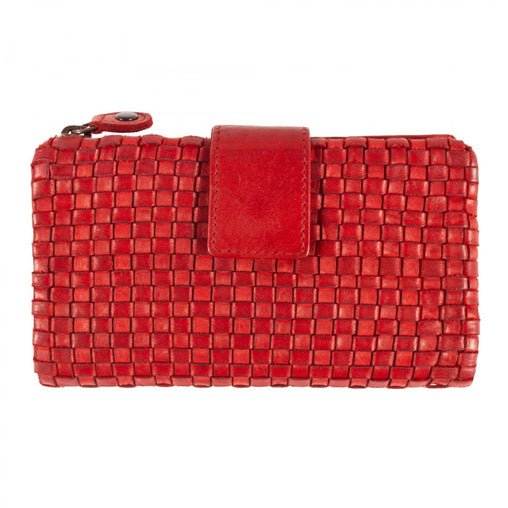 Красный женский кошелек ASHWOOD D83 red