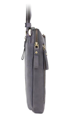 Синяя небольшая мужская сумка на плечо Visconti 15056 - Roy (Oil Blue) -  Visconti