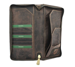 Мужской клатч (тревелер) Visconti 728 Wing (Oil Brown) -  Visconti