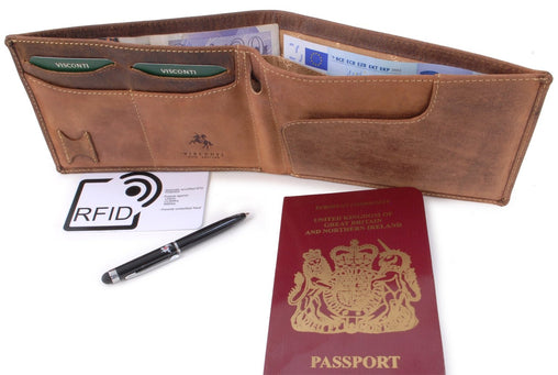 Кошелек для путешествий Visconti 726 - Jet с RFID (oil tan) -  Visconti