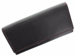 Женский черно-красный кошелек на кнопке Visconti CD21 - Topaz (black/red) - Visconti