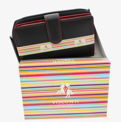 Кошелек Visconti CD22 - Ruby (black-red) - Visconti