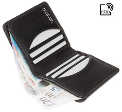 Мужской черный кошелек Visconti CR91 Caiman (Black) - Visconti