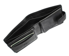 Черный мужской кошелек на кнопке Visconti HT10 - Knightsbridge (Black) - Visconti