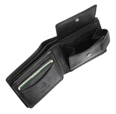 Черный мужской кошелек на кнопке Visconti HT10 - Knightsbridge (Black) - Visconti