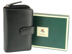 Кошелек женский, черный Heritage HT33 Madame (Black) - Visconti