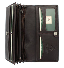 Кошелек коричневый женский Heritage HT35 Buckingham (chokolate) - Visconti