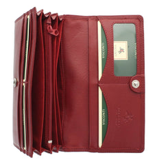 Красный женский кошелек Heritage HT35 Buckingham (red) -  Visconti