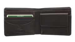 Коричневый мужской кошелек с монетницей Visconti HT7 Stamford (Brown) -  Visconti